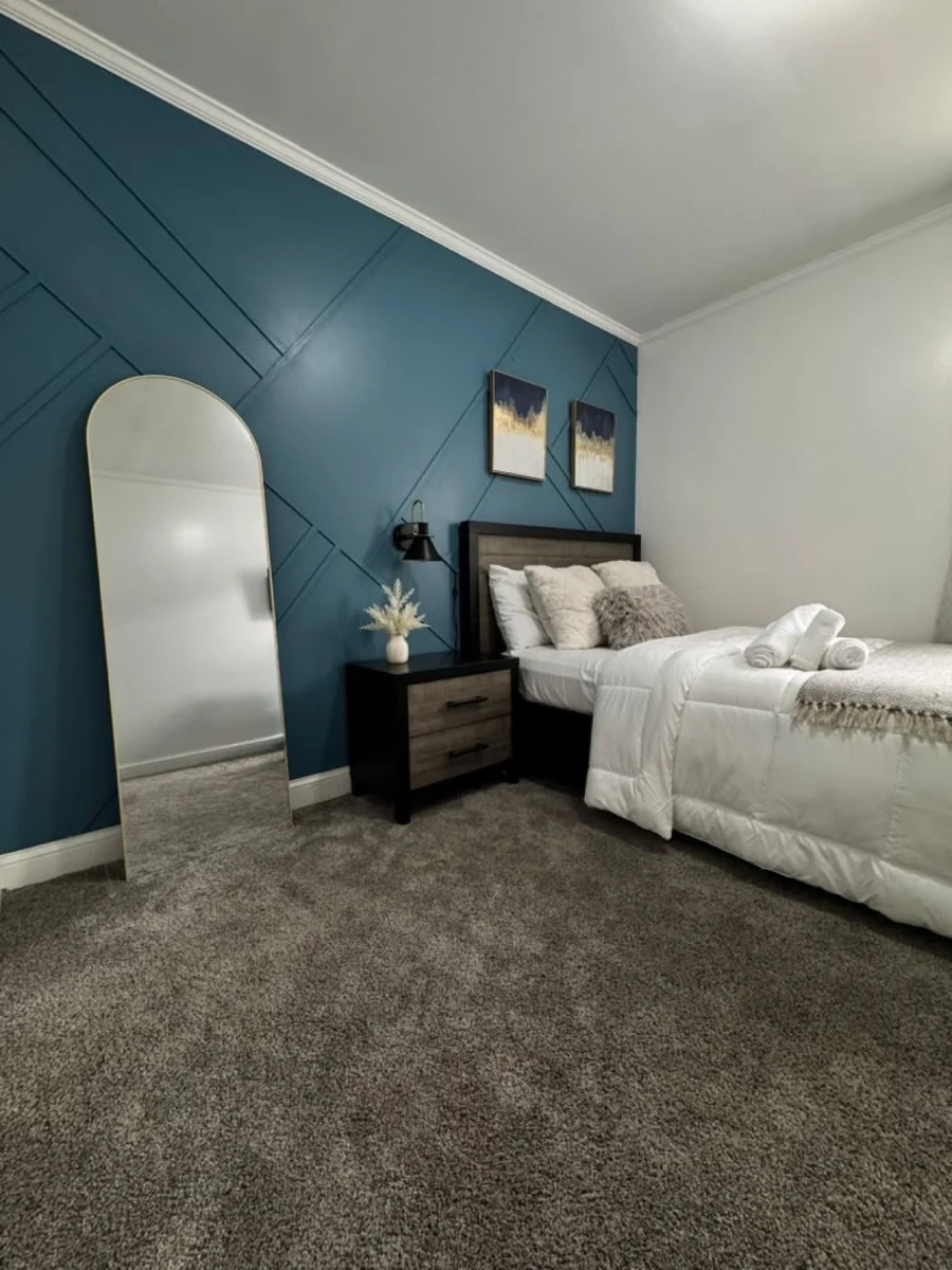 Airbnb bedroom ready for guests after the cleaning service